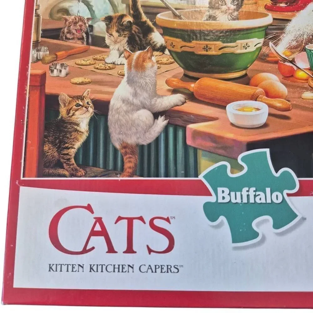 Buffalo Games Cats Kitten Kichen Capers 750 pc Jigsaw Puzzle